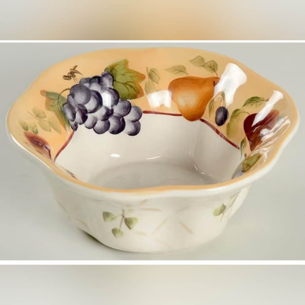 2 Celebrating HOME stoneware collection fruit bowls